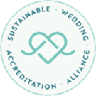 sustainable wedding alliance accredited member badge
